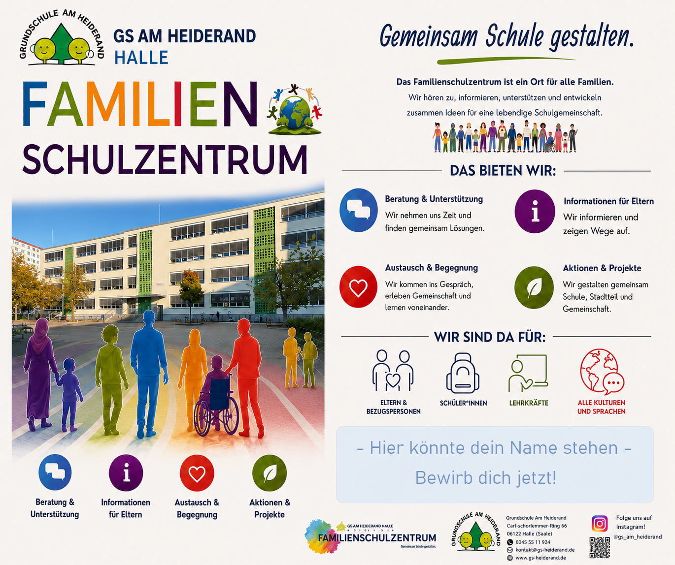 Familienschulzentrum - Bewirb dich jetzt